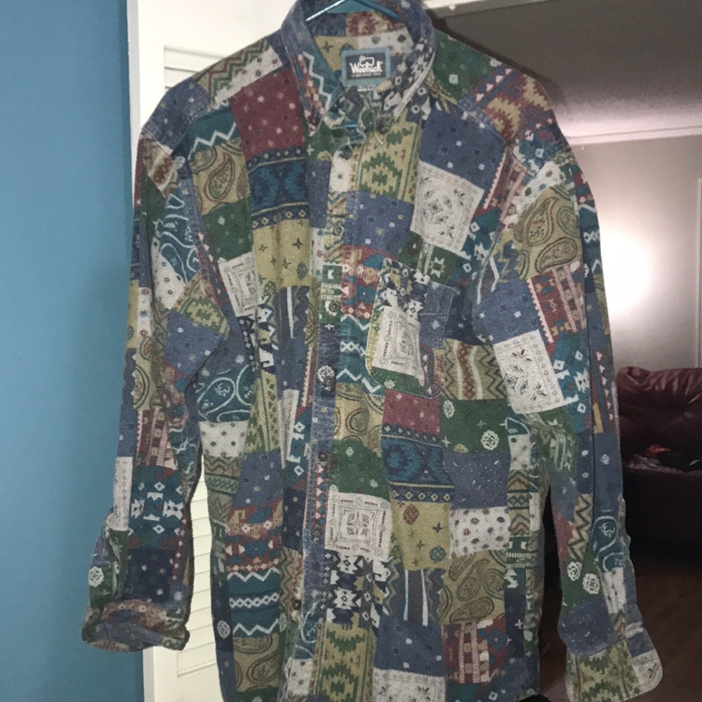 Woolrich Vintage Button down pattern longsleeve